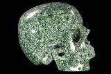 Realistic, Polished Hamine Jasper Skull #116391-4